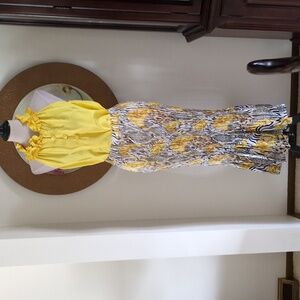 Yellow Floral Women's Skirt